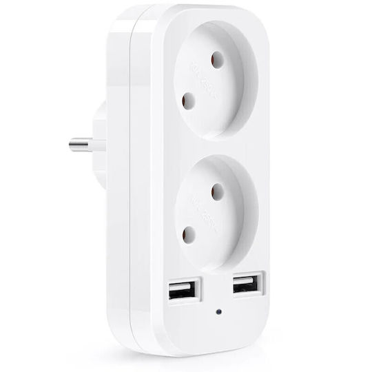 Cameră Spion în Adaptor Dublu Iuni Ad1 Wi-fi Full HD Senzor de Mișcare