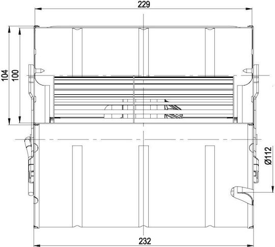 Centrifugal Pellet Stove Fan Ebm Flow 590 M³/h Edilkam Karmek One