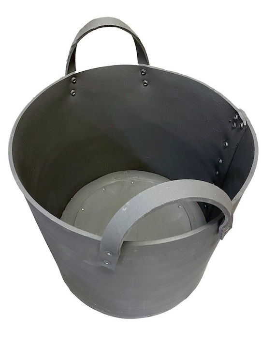 Pyrostia Cauciuc Coș Depozitare lemne Negru