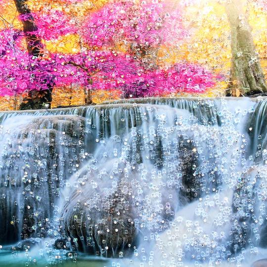 Keskor Τρίπτυχος Πίνακας Ξύλινος 150x70cm