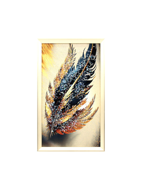 Keskor Threefold Painting Wooden 90x50cm