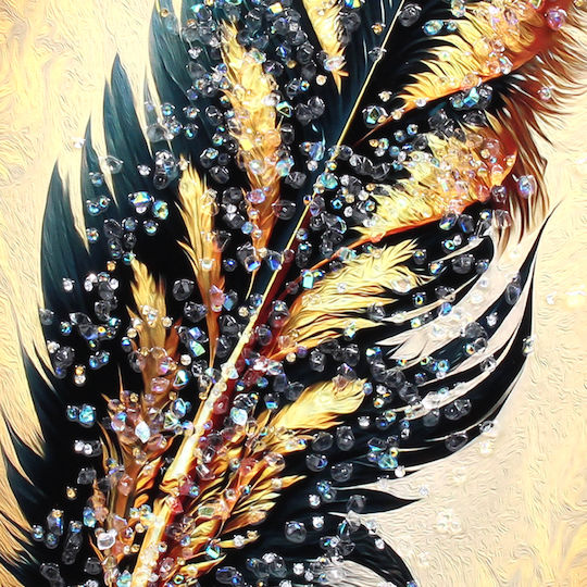 Keskor Τρίπτυχος Πίνακας Ξύλινος 90x50cm
