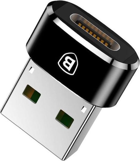 Baseus Otg Adapter Caaotg-a01 Type-c Female To Usb Male Plug & Play 3a Black