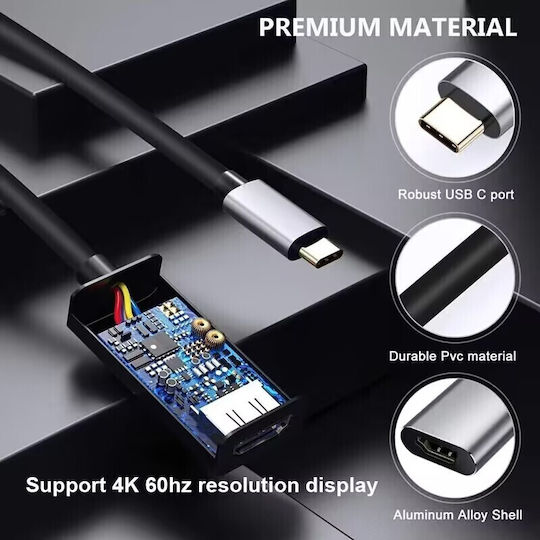 Αντάπτορας Type-c To Hdtv 4k 60hz 10cm