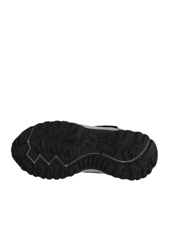 Kids Hiking Boots Waterproof with Velcro Black