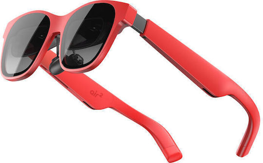 XReal AR Glasses Air 2 Red VR Headset for Desktop Computer