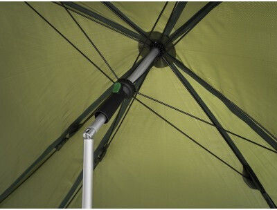 Delphin Rainy Faltbar Strandsonnenschirm Durchmesser 2.5m Grün