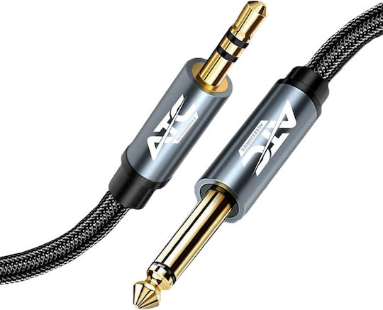 ATC Cable 6.3mm male - 3.5mm male 5m Χρυσό (6981020080140)
