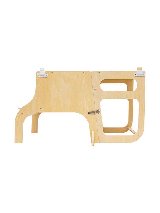 Lernturm aus Holz Beige Atmosphera