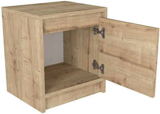 Conve Bedside Table Wooden Beige 40x35x45cm GP042-0269 1