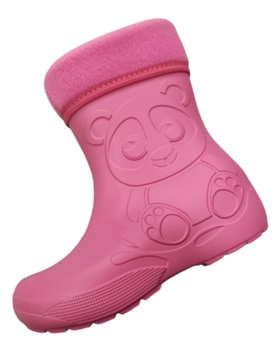 Kids Wellies Childreland Panda Fuchsia 389352