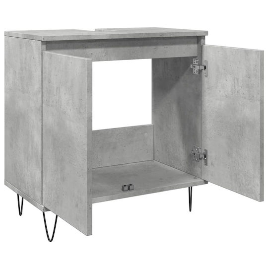 vidaXL Countertop without Sink L58xW33xH60cm Gray