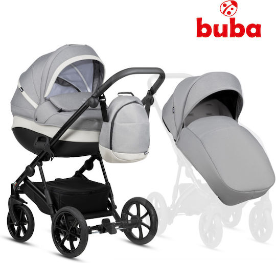 Buba Zaza 2 Бебешка количка 2 в 1 Warm Grey