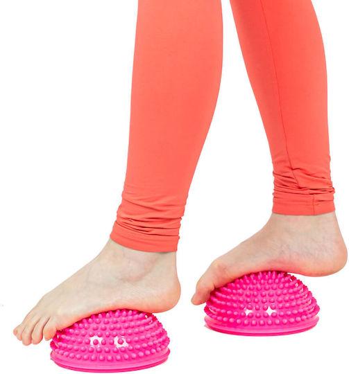 inSPORTline Foot Massage Pad Set Balance Ball Pink with Diameter 16cm 2pcs