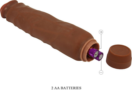Baile Ρεαλιστικός Δονητής 26cm Καφέ