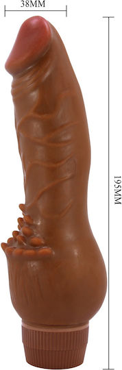 Baile Barbara Mini Ρεαλιστικός Δονητής 8cm Καφέ