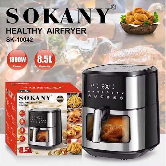 Sokany Heißluftfritteuse 8.5Es Silber SK-10042