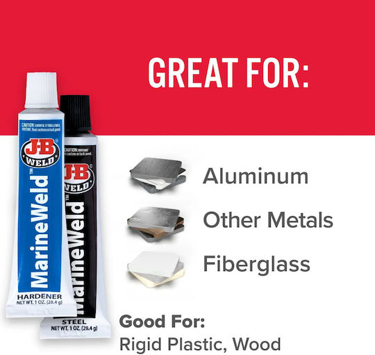 Εποξική Κόλλα Δύο Συστατικών Marineweld Twin Tube 2 Oz Σκουρο Γκρι 56.8gr