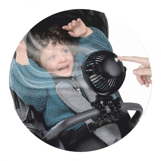 Bebe Stars Fan USB Schwarz 20-160