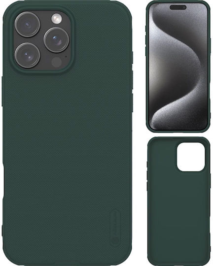 Nillkin Super Frosted Shield Pro Umschlag Rückseite Kunststoff / Silikon 0.5mm Wasserdicht Grün (iPhone 17 Pro Max / iPhone 17 Pro / iPhone 16 Pro Max)