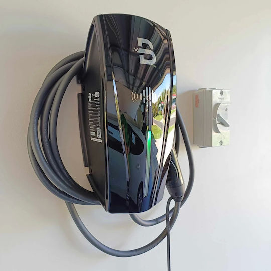 Beny Επιτοίχιος Τριφασικός Σταθμός Φόρτισης 22kW με Ενσωματωμένο Καλώδιο Type 2 (BCP-AT2N-L)