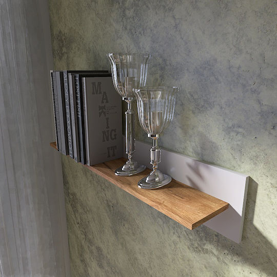 Nordic Wall Shelf Gold 100x18x20cm