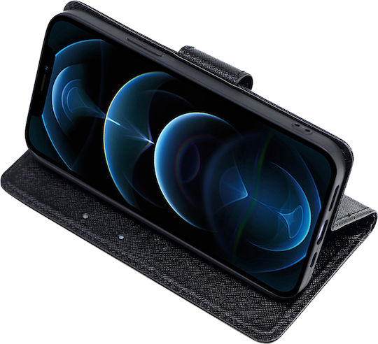 Sonique Trend Wallet Synthetic Leather Black (Moto G31)