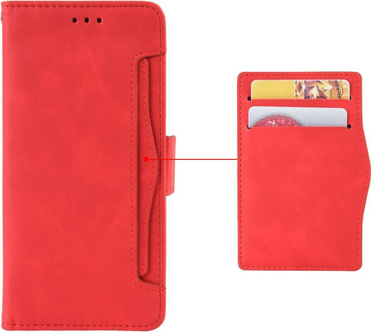 Husă cu clapetă T Phone 2 Pro 5G cu slot pentru card Roșu