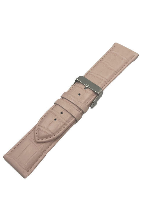 ByLeather Curea din piele Roz 24mm