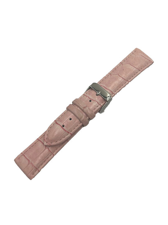 ByLeather Δερμάτινο Λουράκι Ροζ 20mm