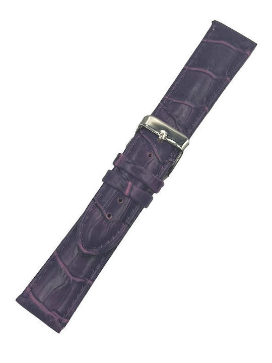 ByLeather Leather Strap Purple 22mm