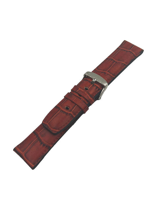 ByLeather Δερμάτινο Λουράκι Πορτοκαλί 24mm