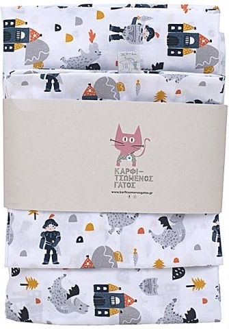 Карфитсоменос Гатос Подредба с Ластик Knight Castle 70x140 см