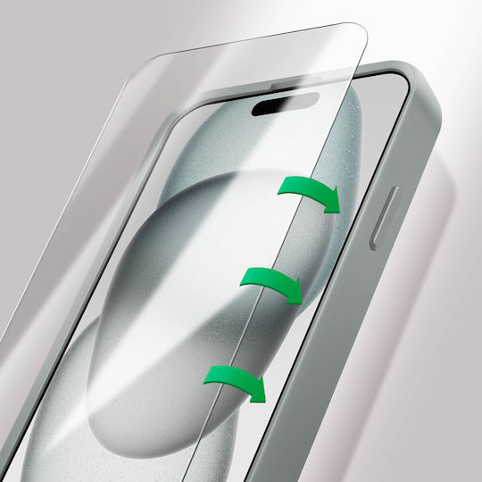 Panzerglas iPhone 15 9H 4smarts Second Glass Transparent