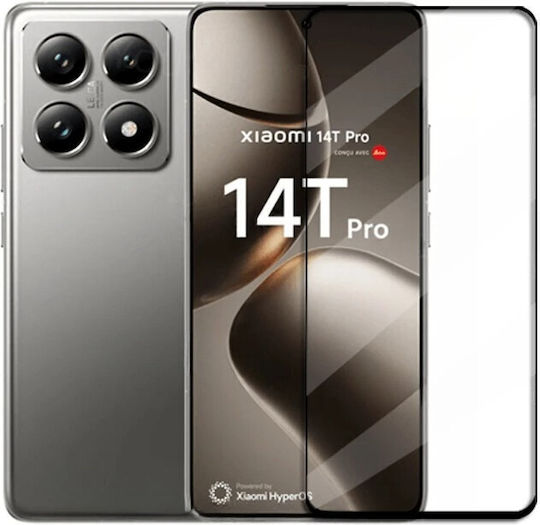 Μετριασμένο Γυαλί 3d Xiaomi 14t Pro Μαύρο Πλαίσιο