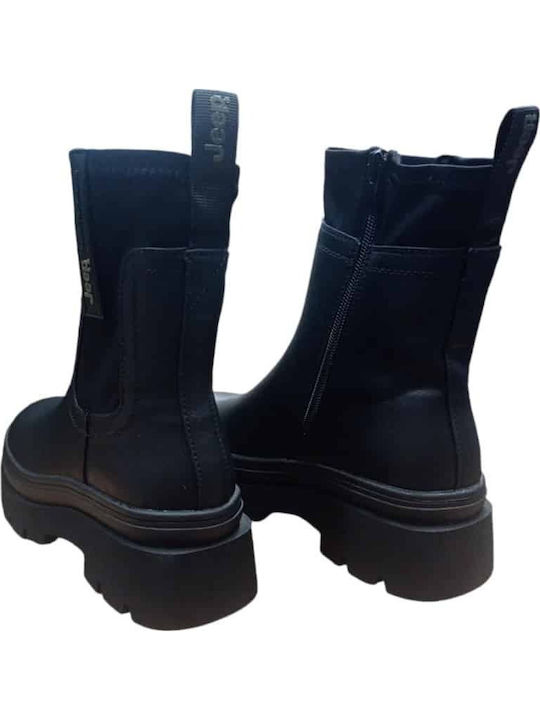 Leather Women's Chelsea Ankle Boots Black