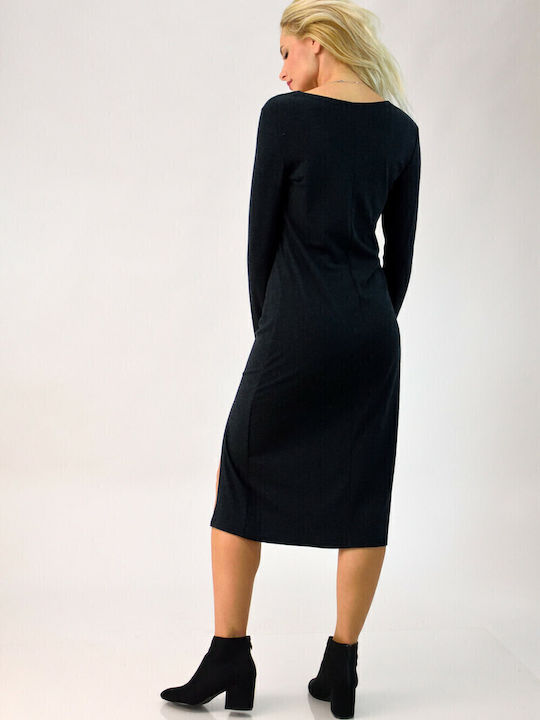 Midi Damenkleid Anthrazit