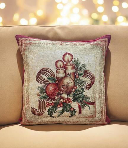 Linea Home Husă Decorativă de Crăciun pentru Pernă Pătrată 45x45buc