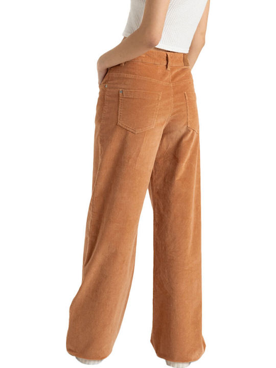 Surf On Cloud Women's Fabric Trousers Beige