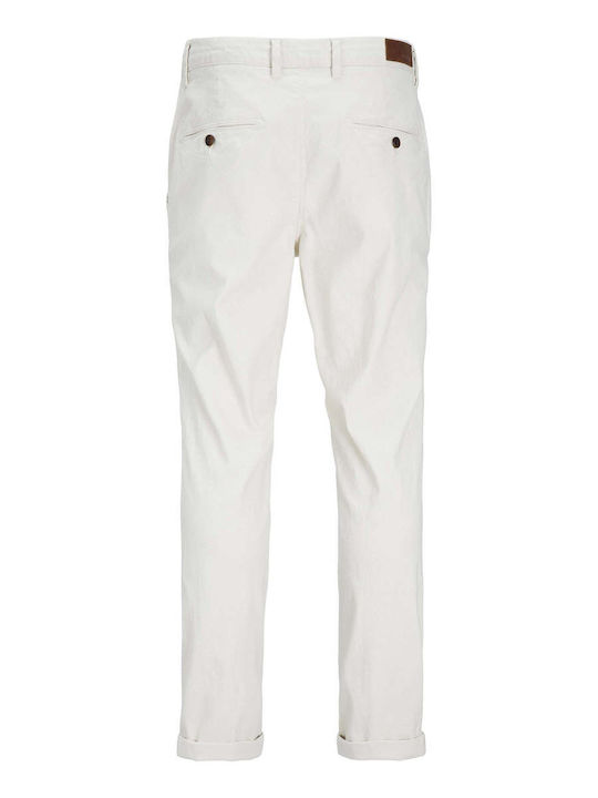 Marco Men's Chino Slim Fit Trousers Bright White
