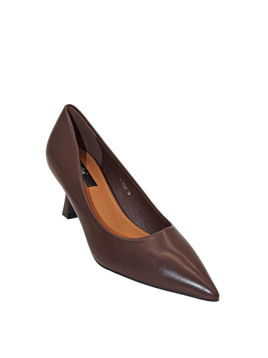 Morena Spain Pointed Toe Brown Medium Heels