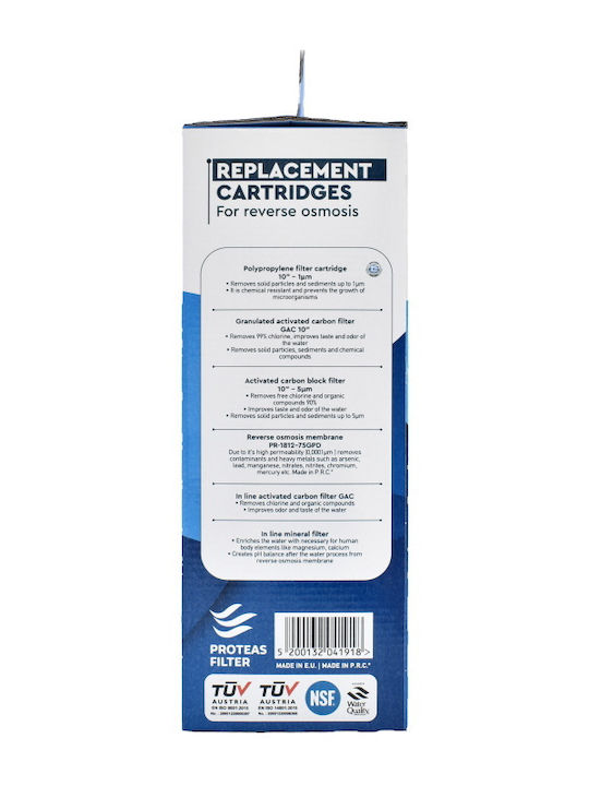 Proteas Filter Water Filter Replacement Reverse Osmosis (RO)