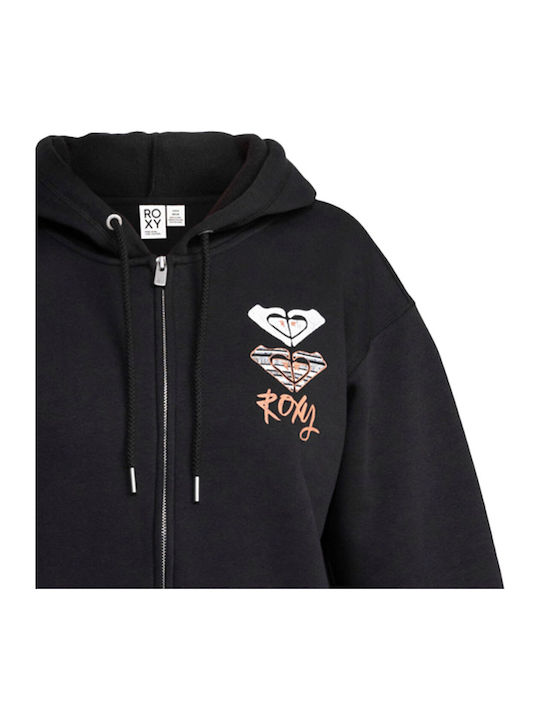 Surf Stoked Long Women's Sweatshirt Jacket Hooded Phantom