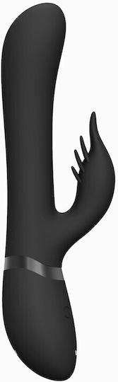 Vibrator Kaninchen mit Fernbedienung Schwarz