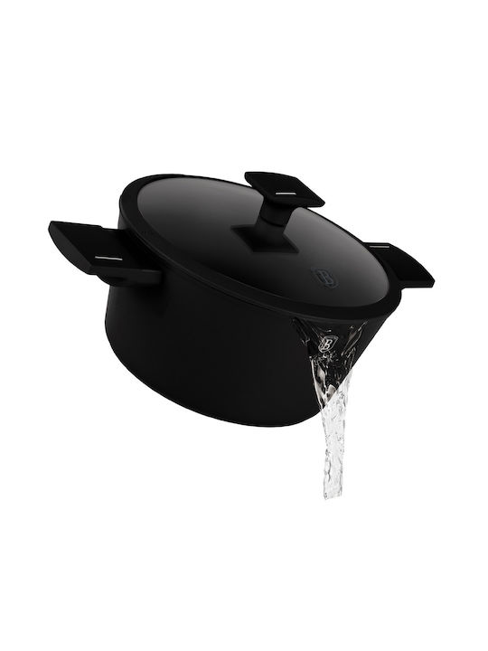 Matte Schwarze Collection Kochtopf aus Aluminium 2,5l / 20cm BH-8187