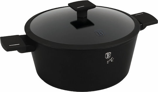 Berlinger Haus Matte Black Collection Deep Aluminum Pot 6.1lt / 28cm