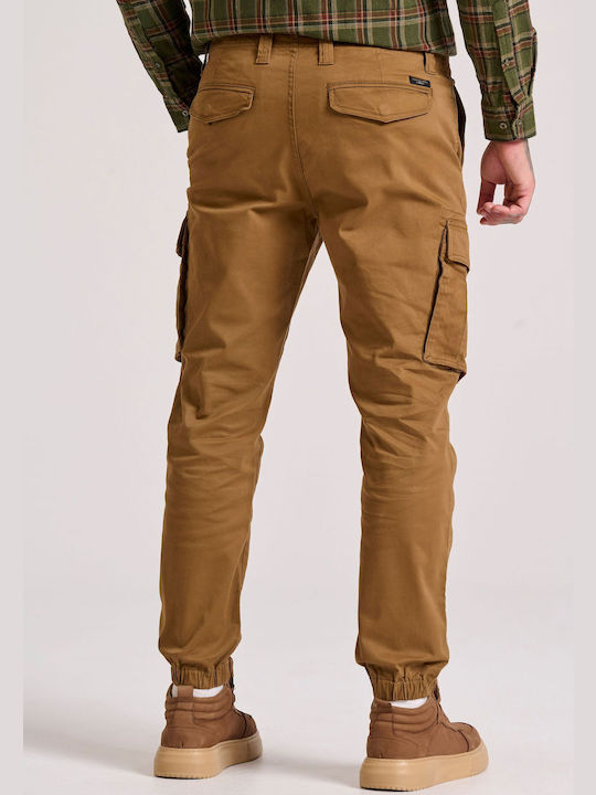 Funky Buddha Trousers Cargo in Regular Fit Brown