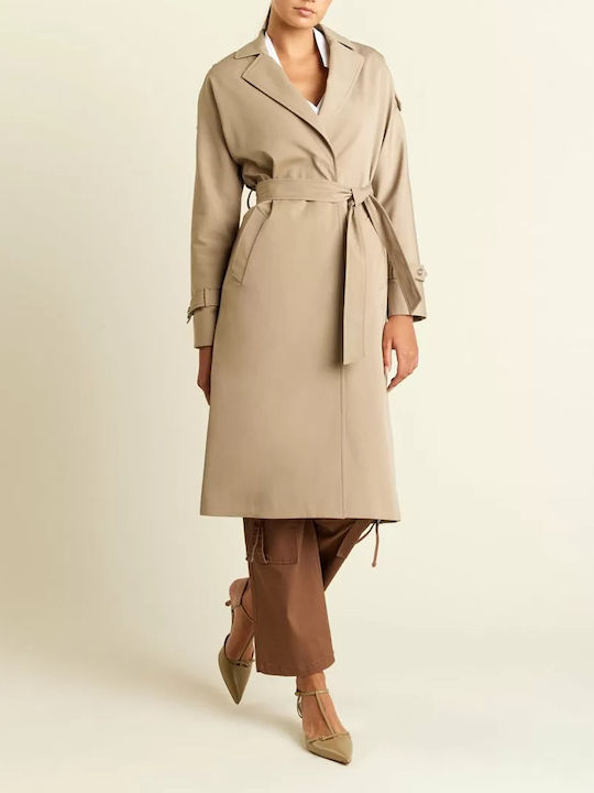 Forel Women's Gabardine with Belt beige