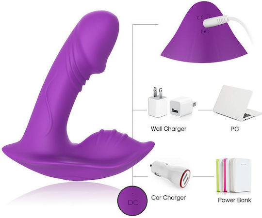 Vibrator G-Punkt mit Fernbedienung Lila