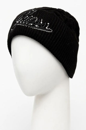Beanie Beanie Knitted in Black color